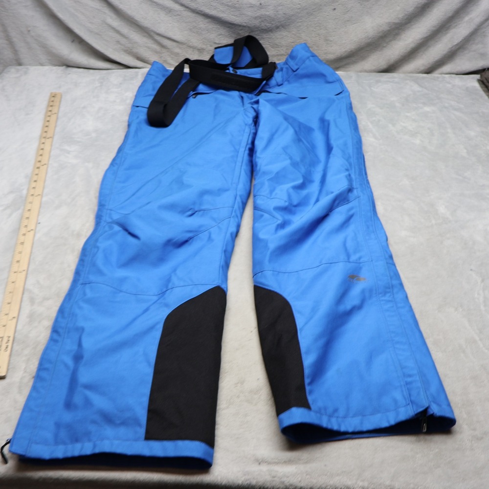 GoLite Snow Pants Women Large Blue Suspenders Technical Winter Outdoor Ski 36x34